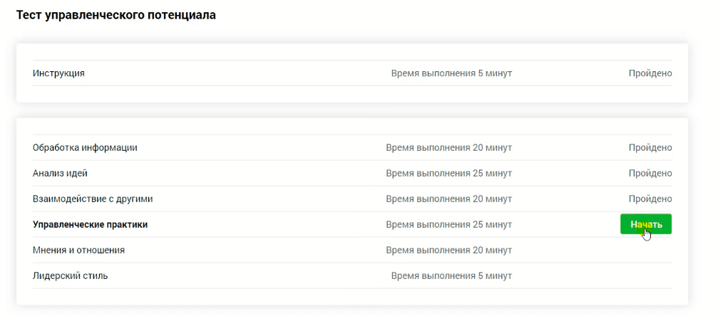 тест на определение потенциала в лидерах россии политика